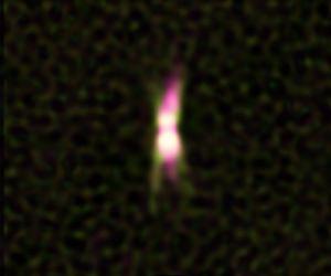 Magnetic field may shape blooming star