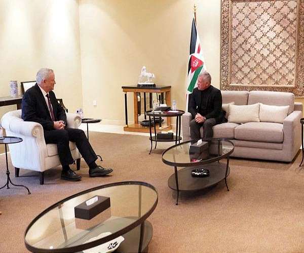 Jordan king meets Israeli defence minister