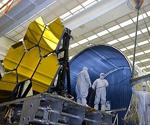 James Webb Space Telescope's Mirrors Get 'Shrouded'