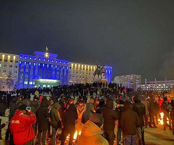 Protesters storm mayor's office in Kazakhstan's largest city