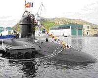 India's Scorpene-class sub rolls out of building hall