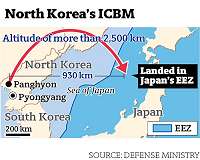 Cathay flight crew 'saw' N. Korea missile from plane