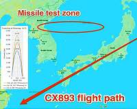 Air crew saw N. Korea missile re-enter atmosphere