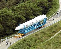 South Korea's First Rocket Moved To Launch Pad