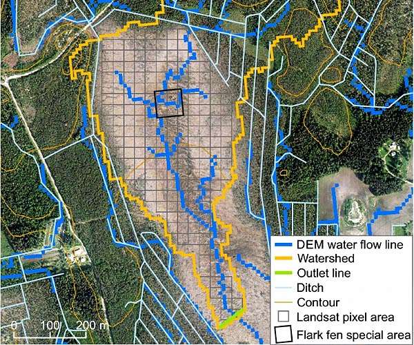 Changes of aapa mires can be detected from Landsat satellite data