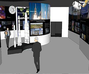 ESA pavilion at the 49th Paris Air Show