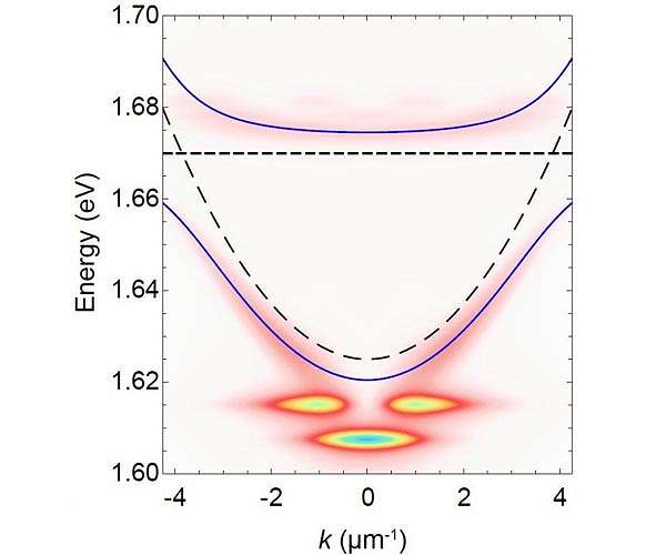 Physicists unveil the condensation of liquid light in a semiconductor one-atom-thick