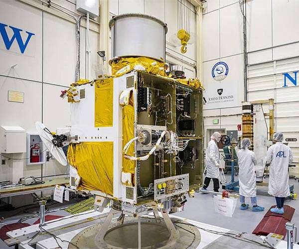 DART Gets Its Wings: Spacecraft Integrated with Innovative Solar Array Technology and Camera