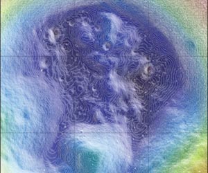 Researchers find evidence of ice content at the moon's south pole