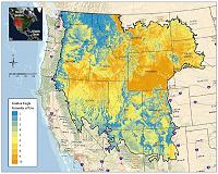 Golden eagles may be more abundant in undeveloped, elevated landscapes