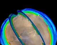 NASA Mars Orbiters Reveal Seasonal Dust Storm Pattern