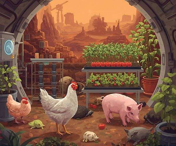 Space Farms Of The Future: Is It Possible To Grow Animals On Mars?