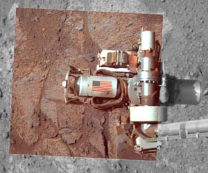 Adjusting Robotic Arm on Amboy Rock