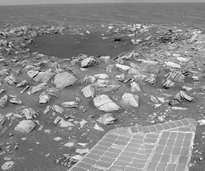 Opportunity Studies Rock Outcrop