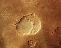 Martian impact crater or supervolcano caldera