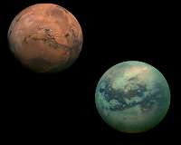 History of Titan's Landscape Resembles Mars's, not Earth's
