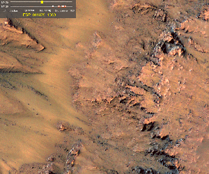 NASA Spacecraft Data Suggest Water Flowing on Mars