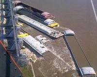Damage assessment of runaway barges at Marseilles lock and dam