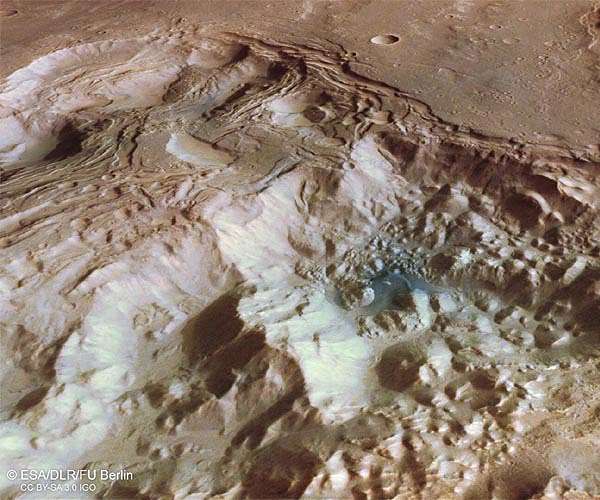 Creating chaos: Craters and collapse on Mars