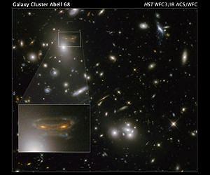 Gravitational Lens Creates Cartoon of Space Invader