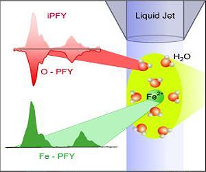 Aqueous iron interacts as strong as solid iron