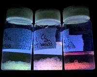 Metallic gels produce tunable light emission