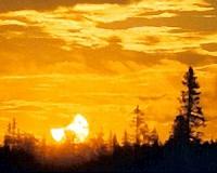 Sunset Solar Eclipse