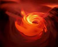 Researchers have created a virtual reality simulation of a supermassive black hole