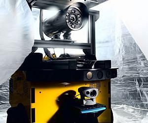 Robot reconnoiters uncharted terrain