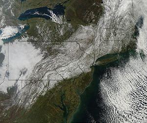 Halloween Weekend Snow Paints a Ghostly Picture in the U.S. Northeast