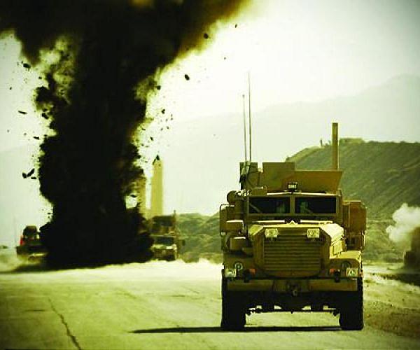 Roadside blast hits global coalition troops in Iraq
