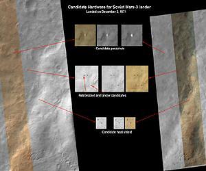 NASA Mars Orbiter Images May Show 1971 Soviet Lander
