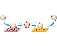 Nanoparticle taxicab materials can identify, collect and transport debris on surfaces