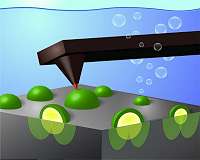 Electrode-fitted microscope points to better designed devices that make fuel from sunlight