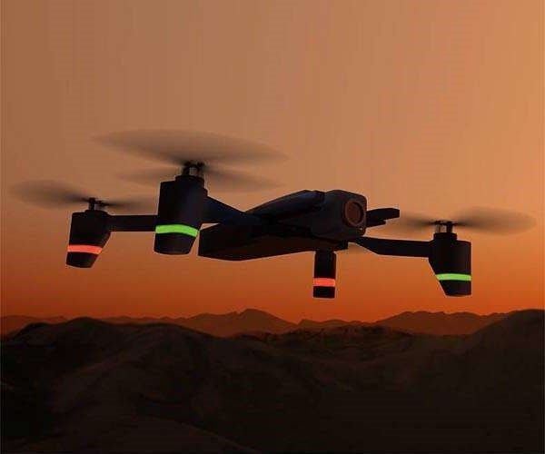 Engineers enable a drone to determine its position in the dark and indoors