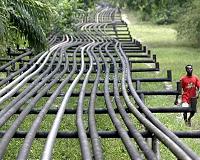 Nigerian media reports halt to some crude oil production