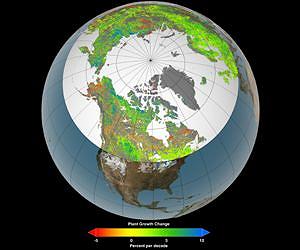 Amplified Greenhouse Effect Shifts North's Growing Seasons