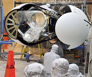 Engineers Tuck NuSTAR in its Nose Cone