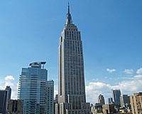 Empire State Building becomes green giant