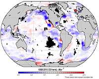 Oxygen levels in Earth's oceans continue to drop