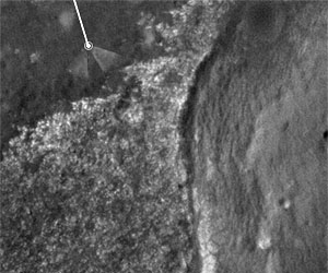 Nearing First Landfall of Large Crater