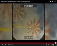 NASA releases video of Orion spacecraft re-entry from astronaut's perspective