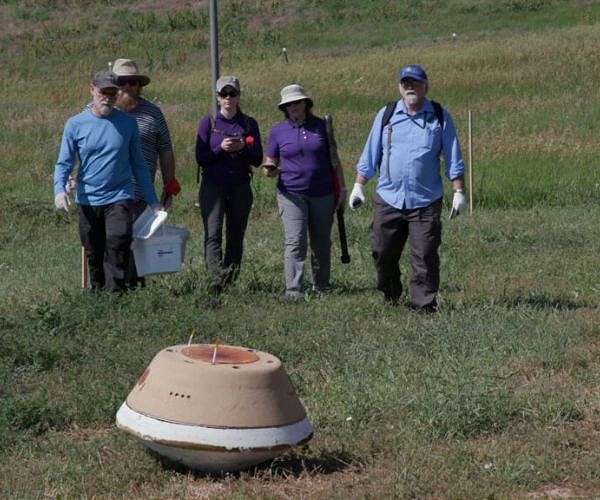 Practicing the game-winning asteroid sample catch