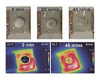 Pearly material for bendable heating elements