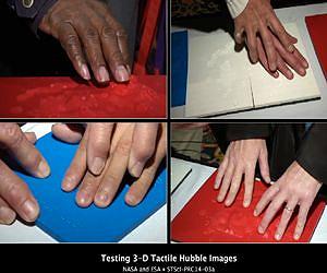 Hubble Images Become Tactile 3D Experience for the Blind