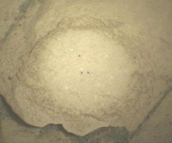 Laser marking on Mars