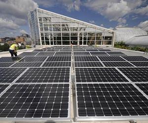 SolarWorld Solar Panels Ready to Power Center Modeling World Advance in Sustainable Building
