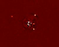 Astronomers probe inner region of young star and its planets