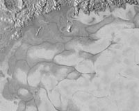 Flowing nitrogen ice glaciers seen on Pluto