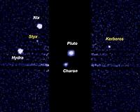 New Horizons Spies Charon Orbiting Pluto